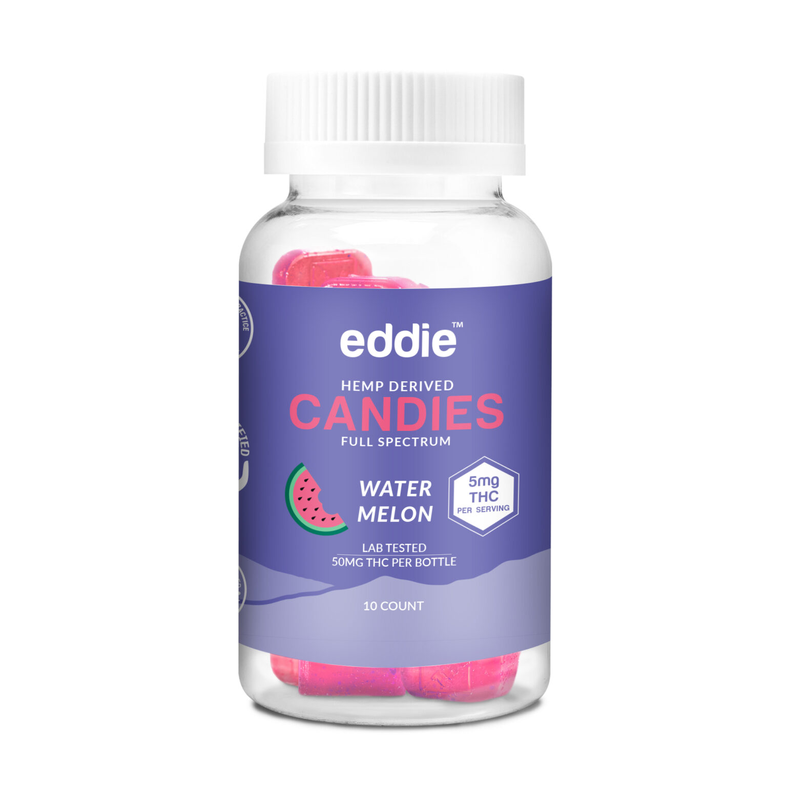 Thc Hard Candy Edibles Watermelon Eddie Hemp 